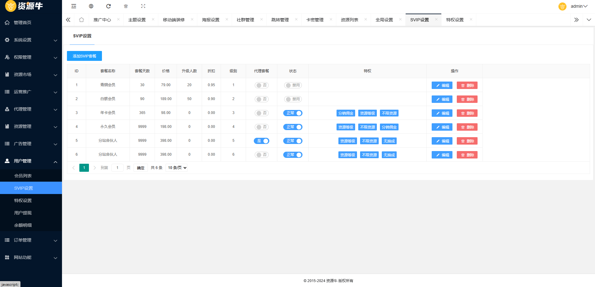 D894 2024最火的资源牛知识付费系统小程序+PC+H5三端数据互通支持采集资源开源版